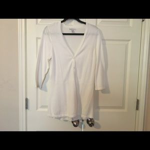 IsaacMizrahiLive! White Cardigan